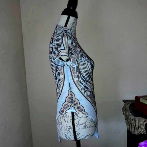 NWOT Mesh Artistic Design Bodysuit - Picture 5 of 7